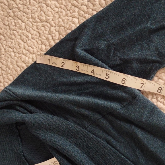 Athleta XS Green Modal Blend Open Front Waterfall Sweater - Picture 10 of 11